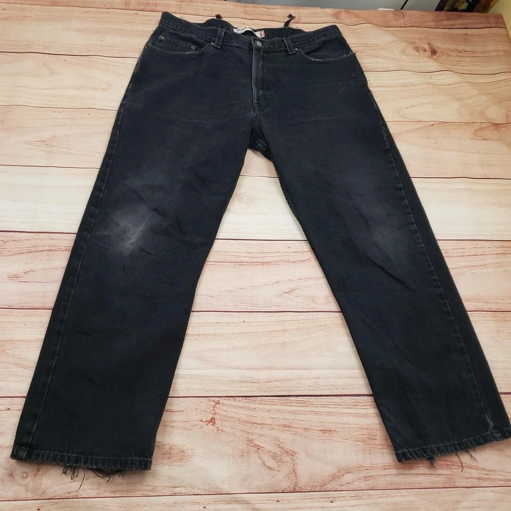 VINTAGE Levis 505 Jeans Mens‎ 38x30 Black Regular Straight Leg Outdoor Adult *